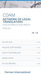 Mobile Screenshot of cdamtraductions.com